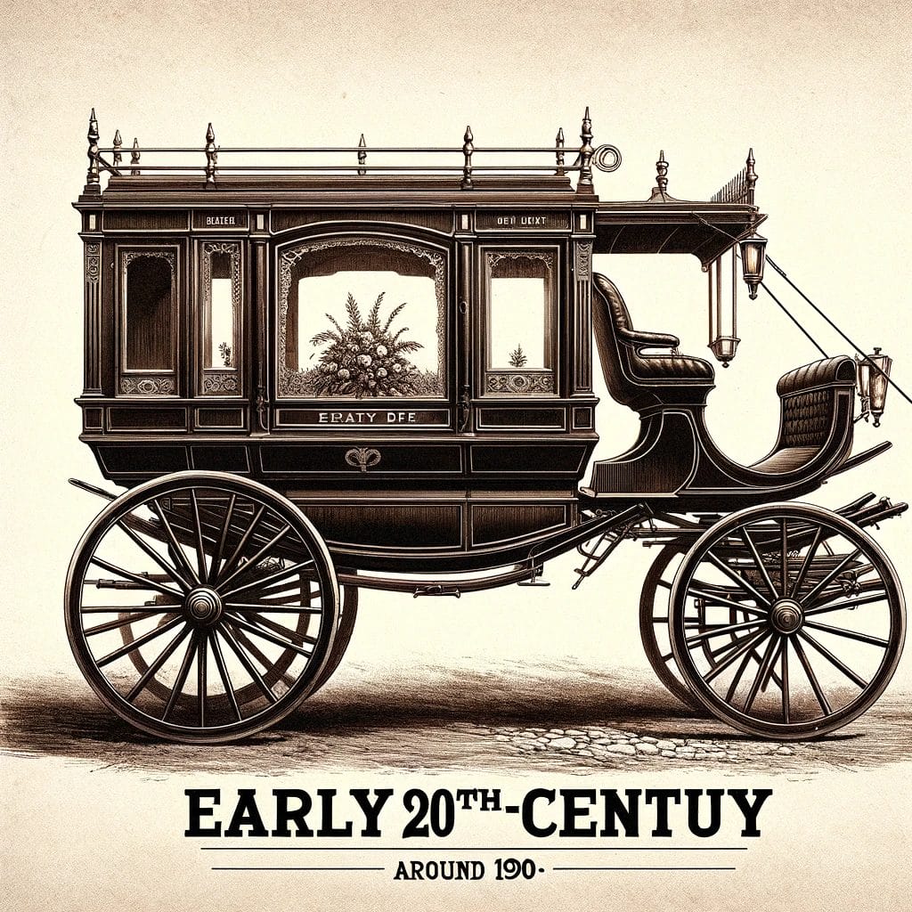 Vintage hestevogn fra det tidlige 1900-tal