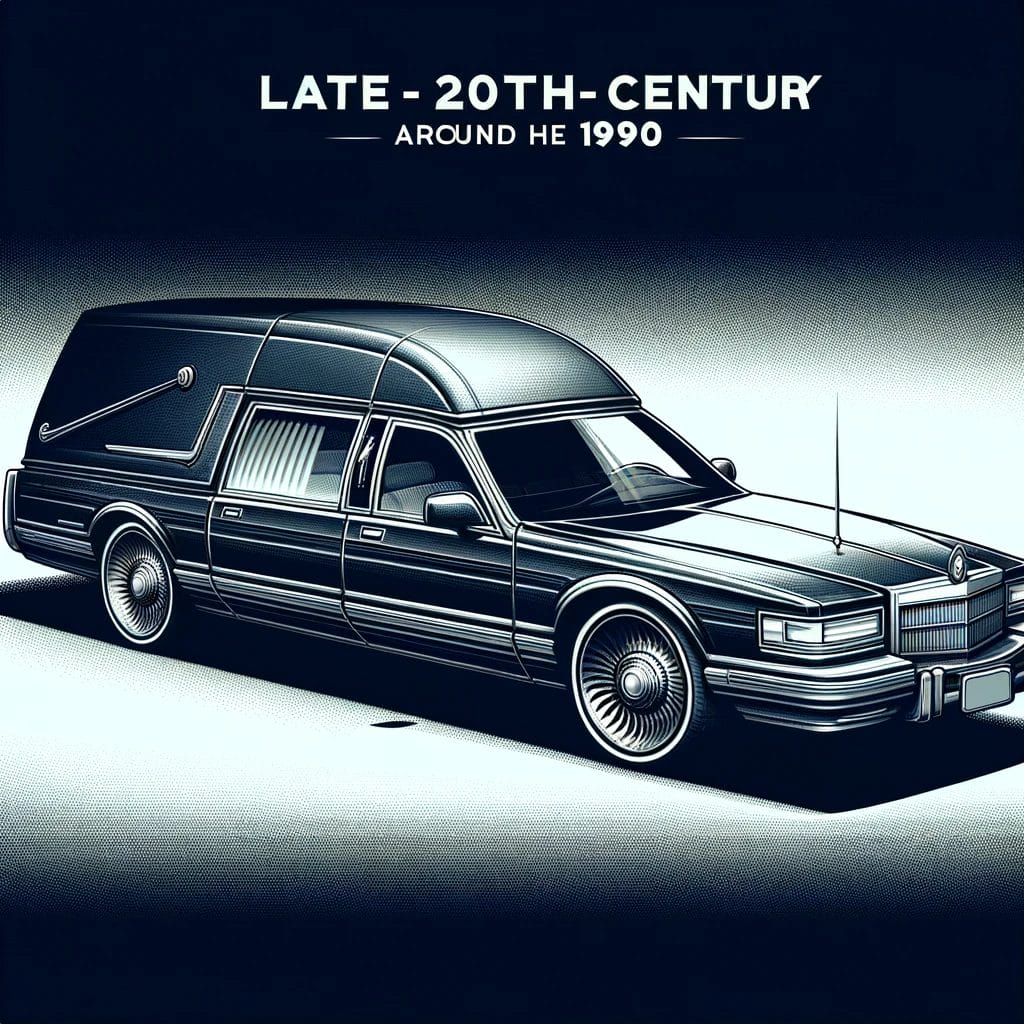 Sort rustvogn fra slutningen af det 20. århundrede