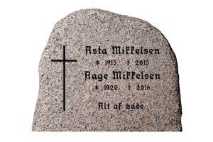 gravsten - Skatt Christensen Begravelsesforretning - gravsten standard helletsbakke jetbraendt 80 x 60 - Gravsten