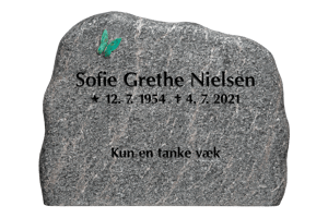 gravsten - Skatt Christensen Begravelsesforretning - gravsten standard paradis braendt 80 x 60 cm - Gravsten